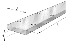 Направляющие рельсы для роликовых линейных подшипниковых опор качения UFB квалитет Q10