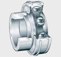 Закрепляемые подшипники FAG, INA c эксцентриковым закрепительным кольцом с цилиндрической поверхностью наружного кольца, одно пружинное стопорное кольцо на наружном кольце